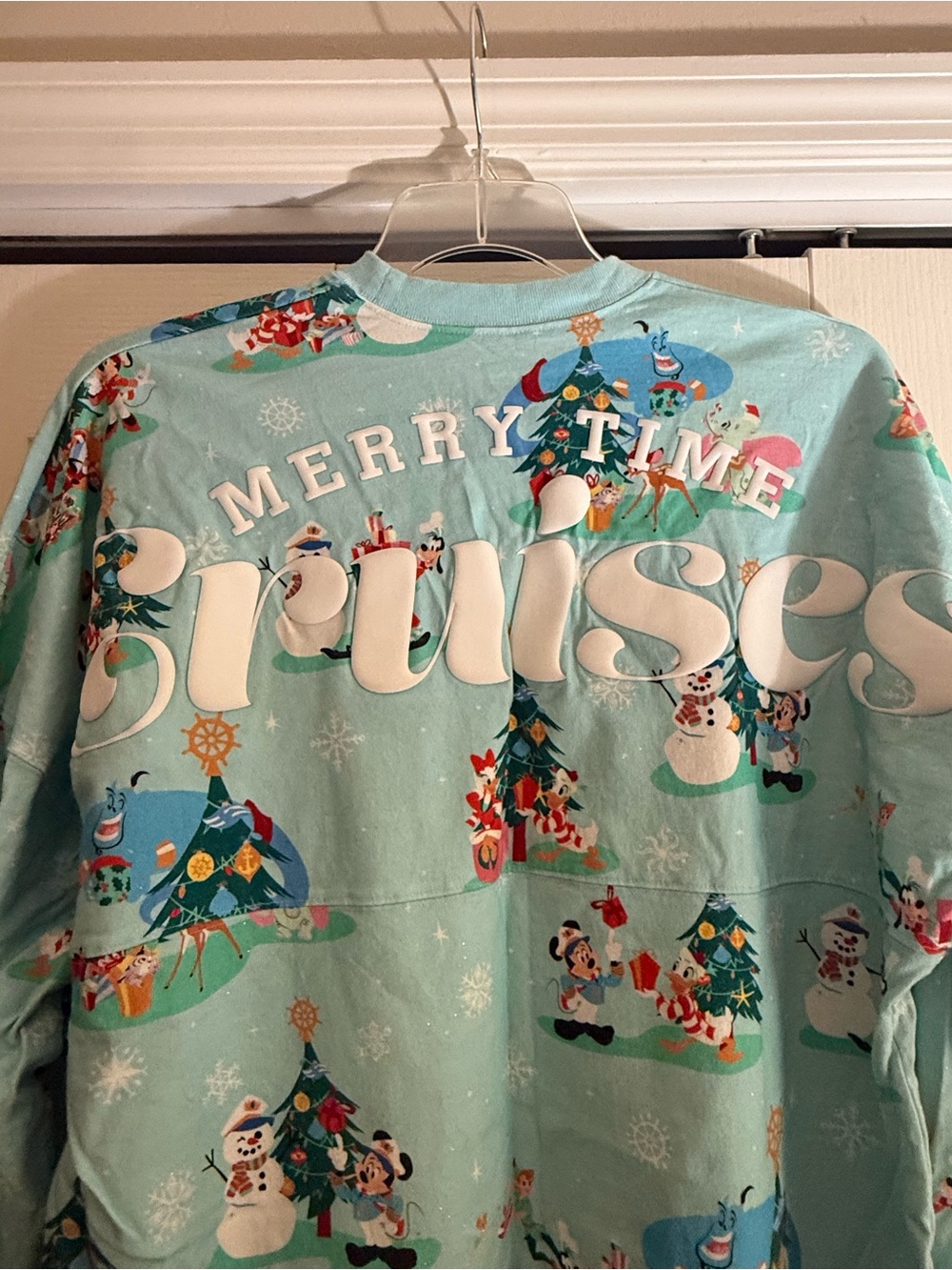 Disney Light Blue Holiday Character Sweatshirt - Picture 3 of 4